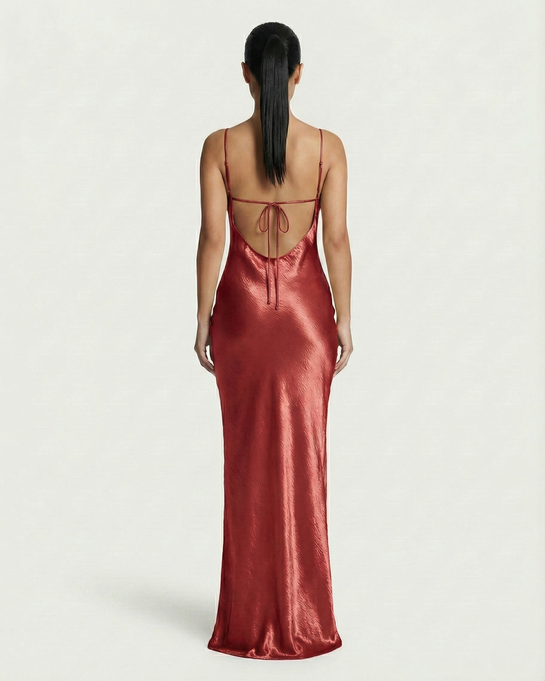 NILLA Cowl-Neck Backless Maxi Dress