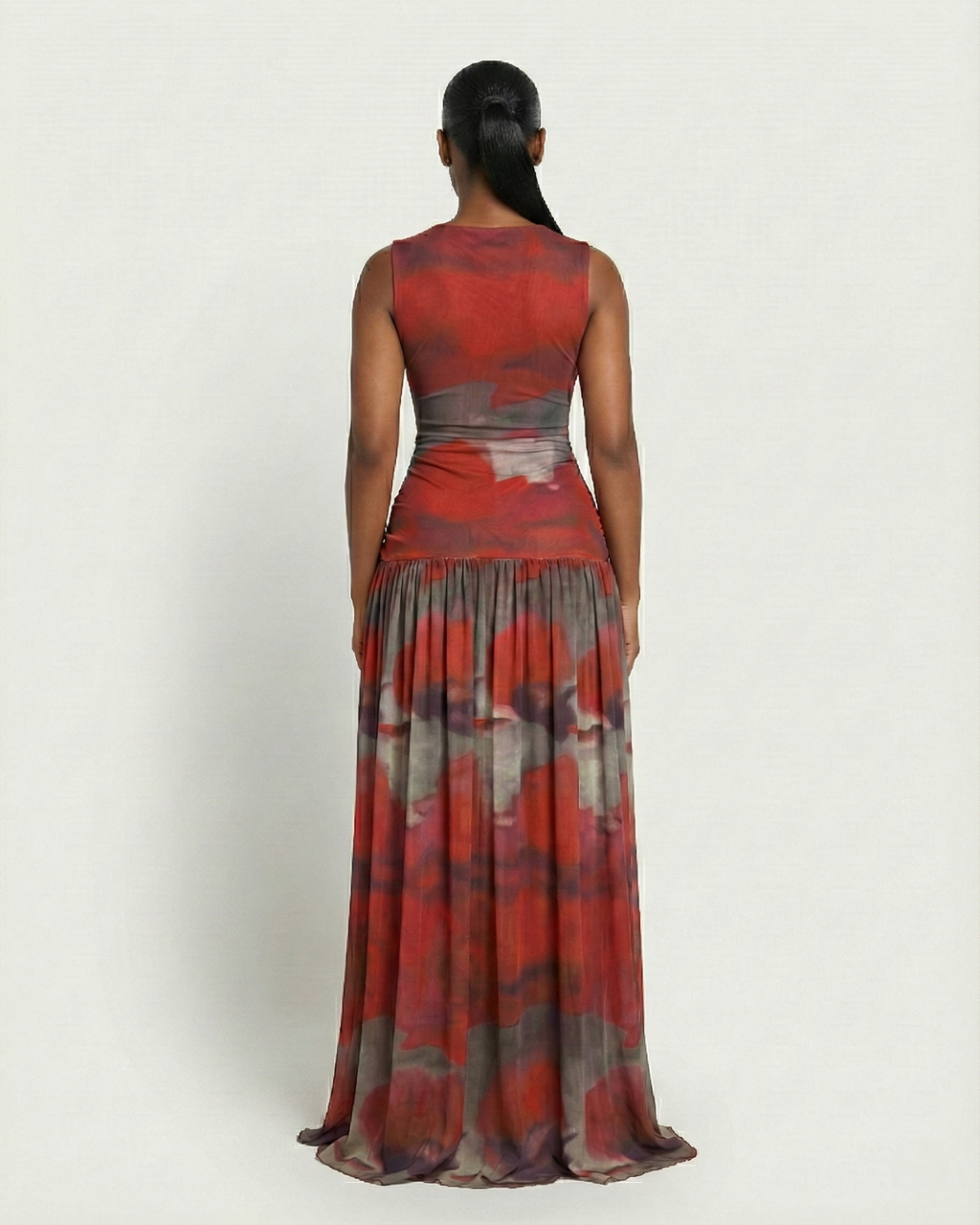 NAIRA Twisted Waist Maxi Dress