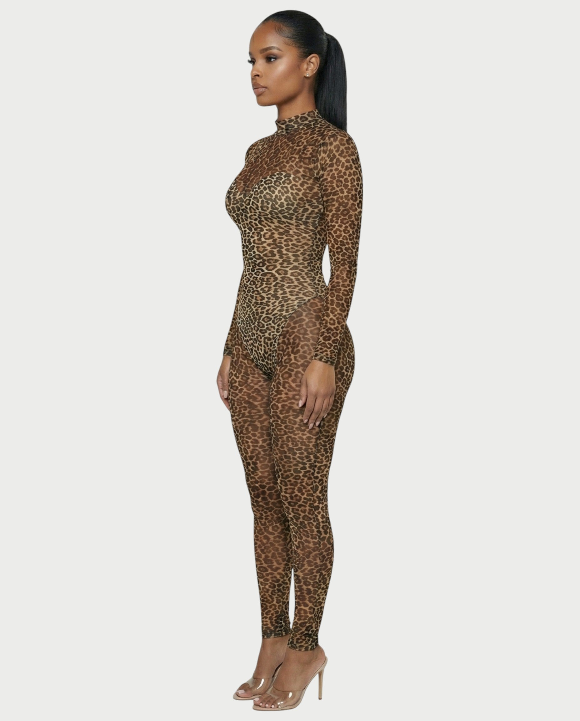 KIZZY Corset Style Leopard Jumpsuit