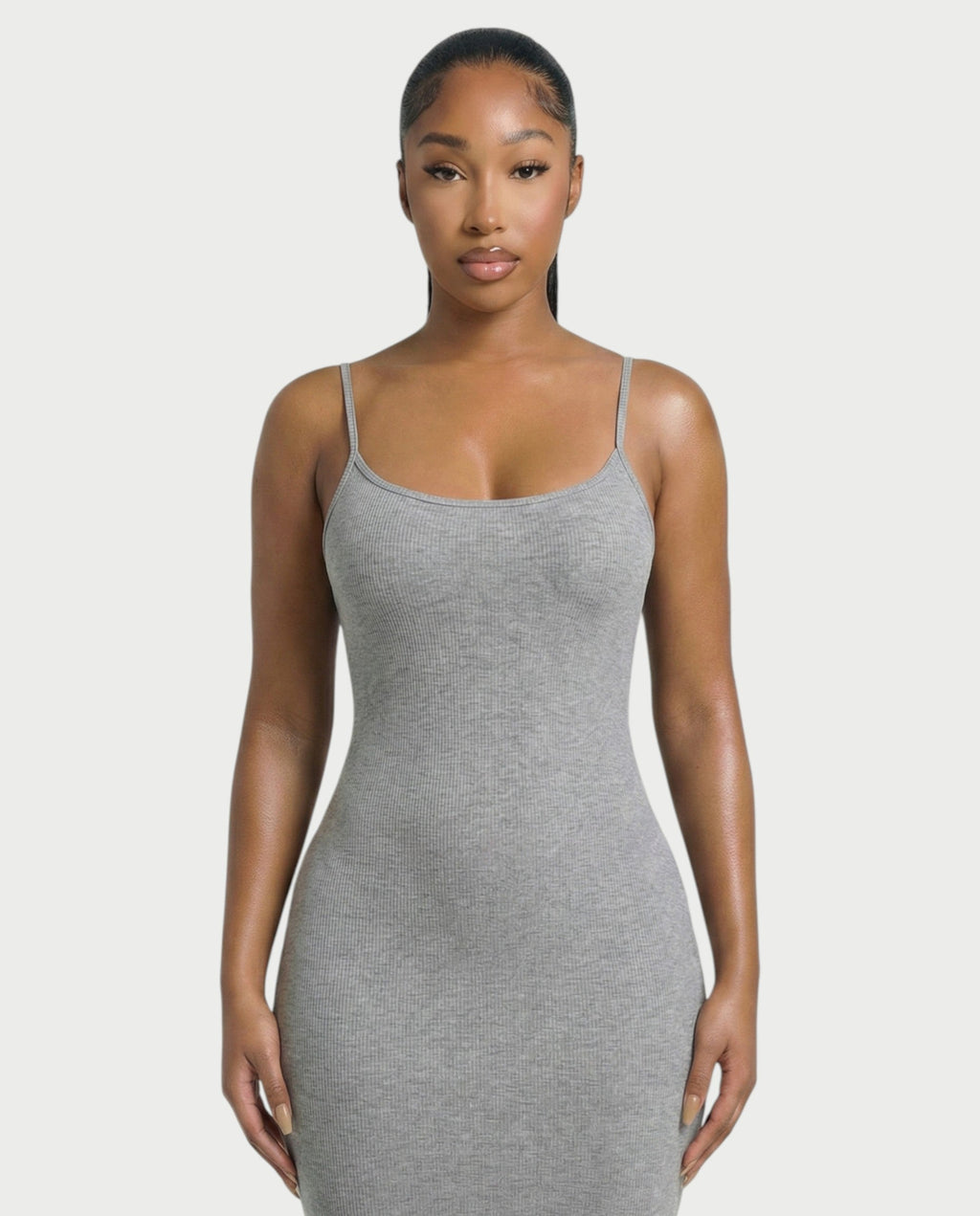 Ribbed Spaghetti Strap Maxi Dress