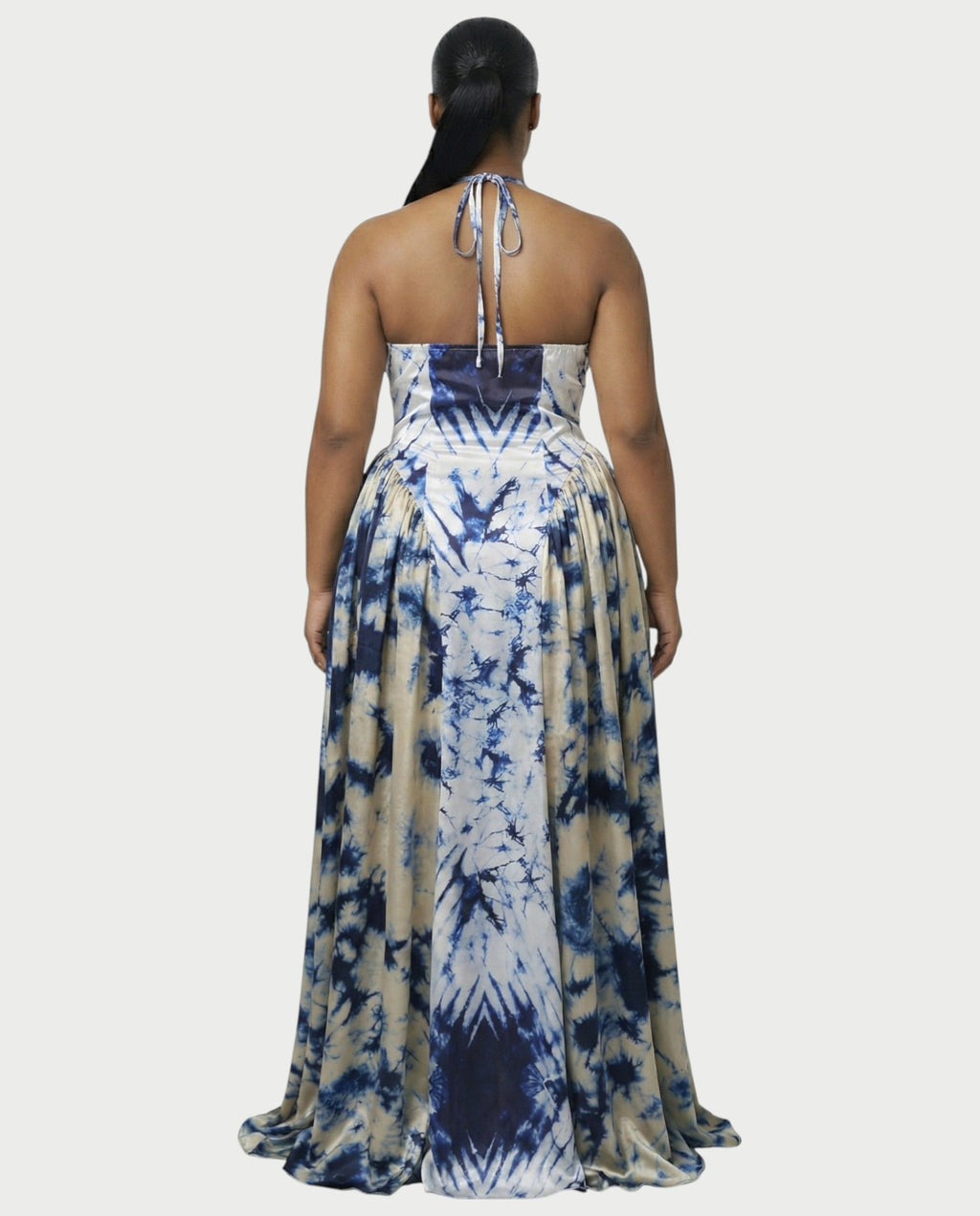 VAYLA Satin Flowy Maxi Dress