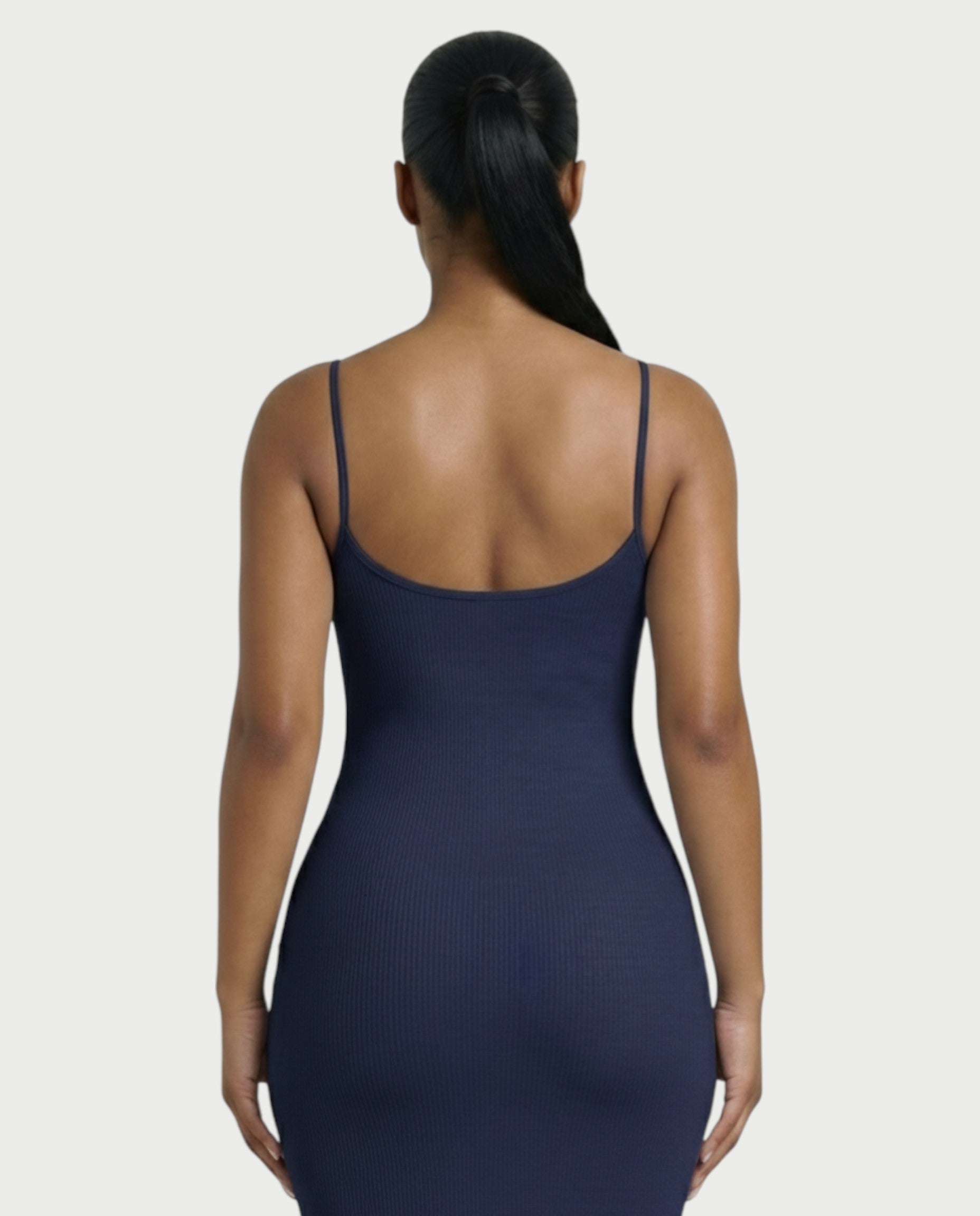 Ribbed Spaghetti Strap Maxi Dress