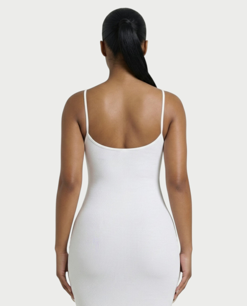 Ribbed Spaghetti Strap Maxi Dress
