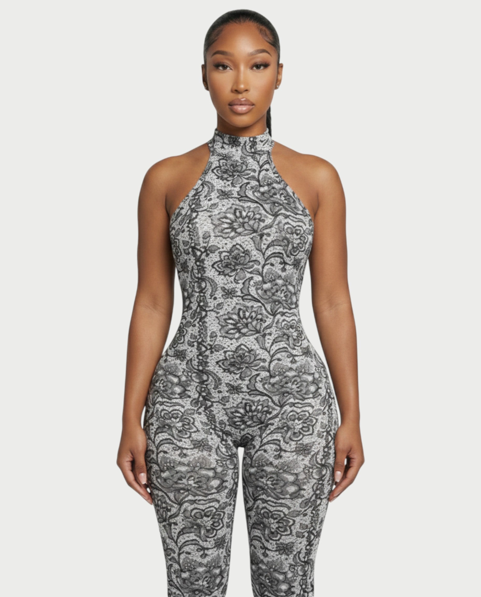 TALA Floral Backless Jumpsuit