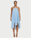 ZIANE Flowy Halter Mini Dress