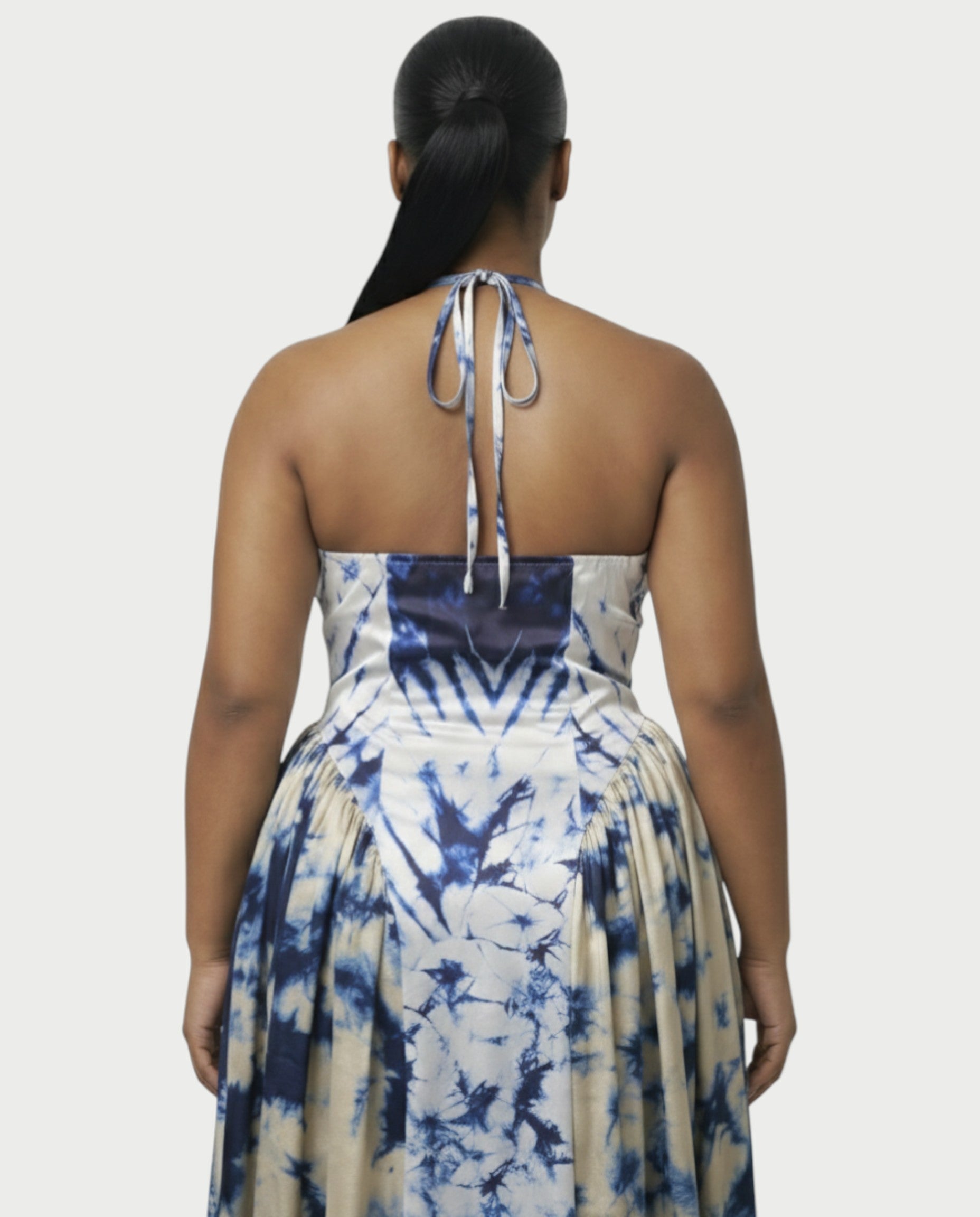 VAYLA Satin Flowy Maxi Dress