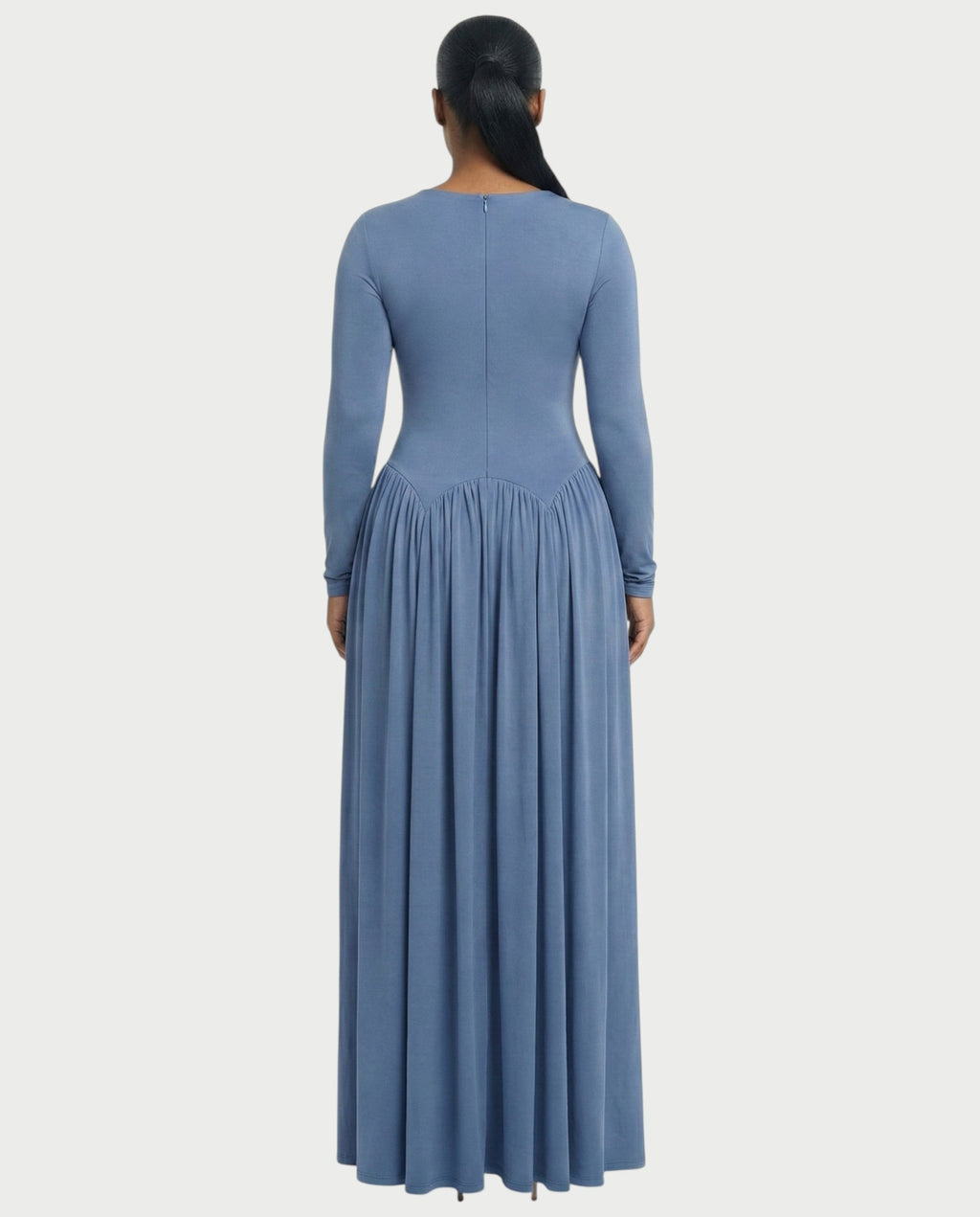 VIRELYA Cut-out Flowy Maxi Dress