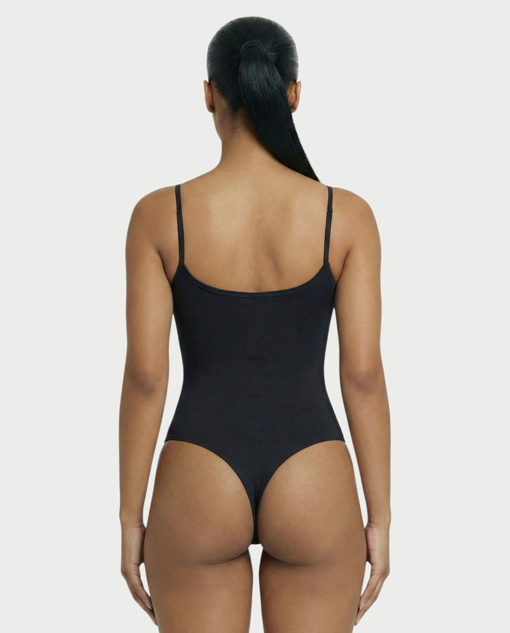 Scoop Neck Thong Bodysuit