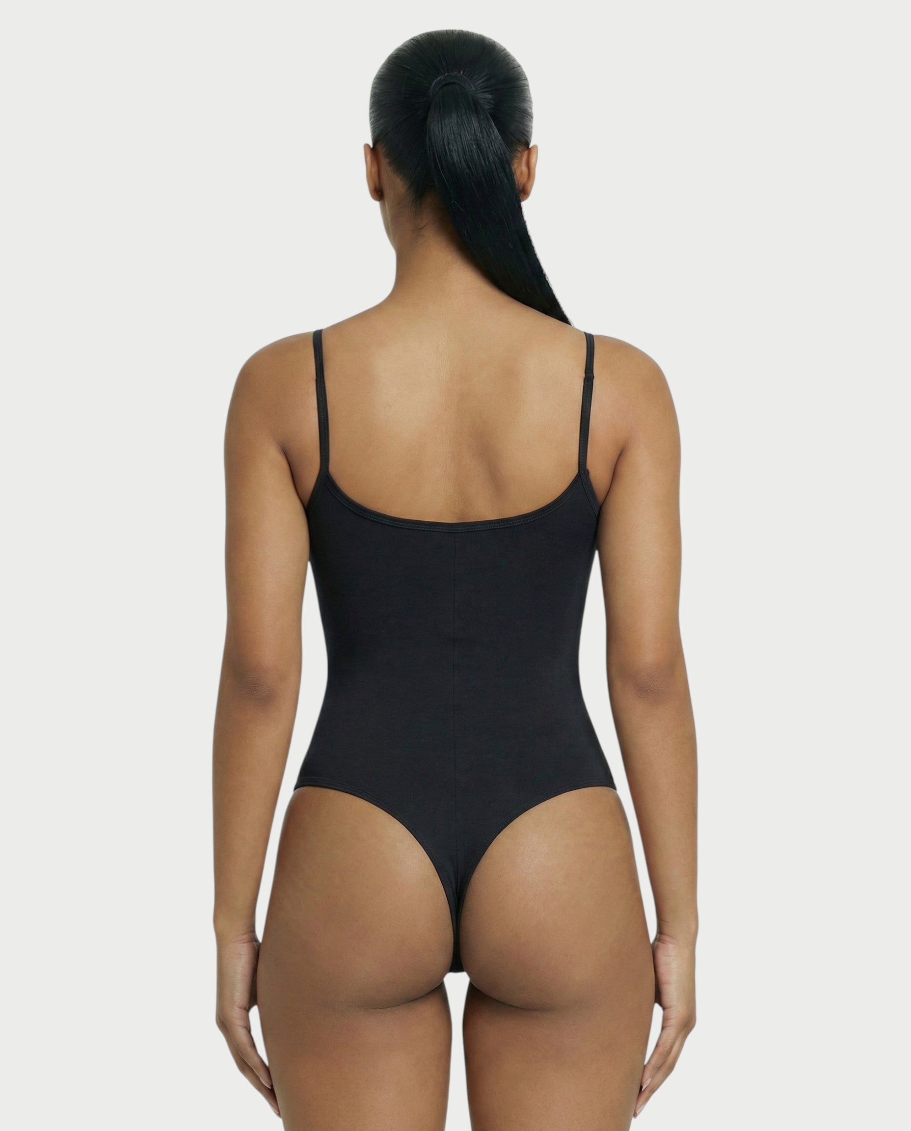Scoop Neck Thong Bodysuit