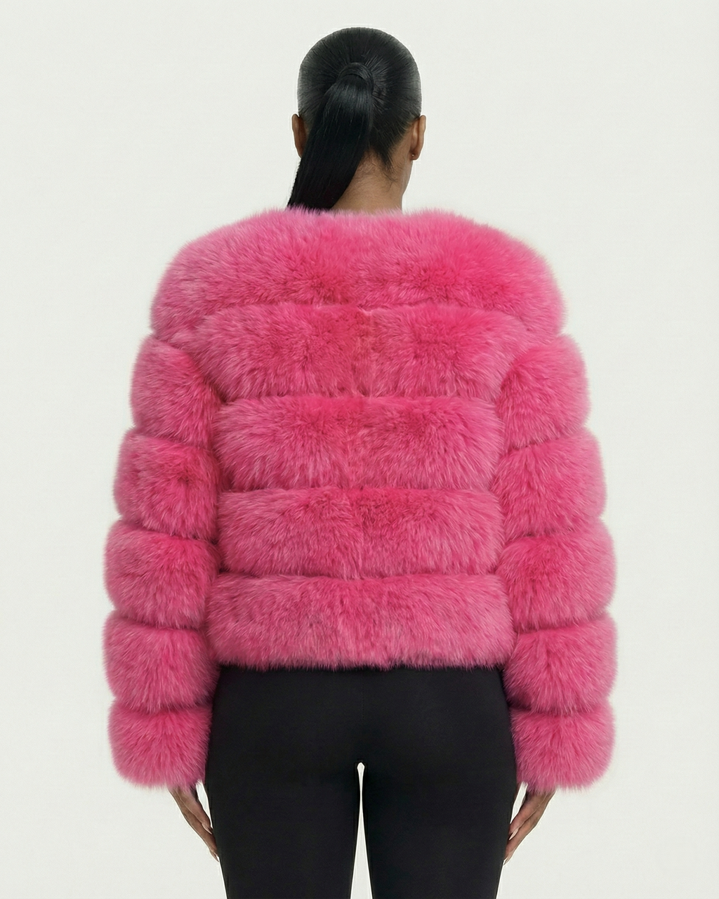 BEATRICE Faux Fur Bubble Jacket