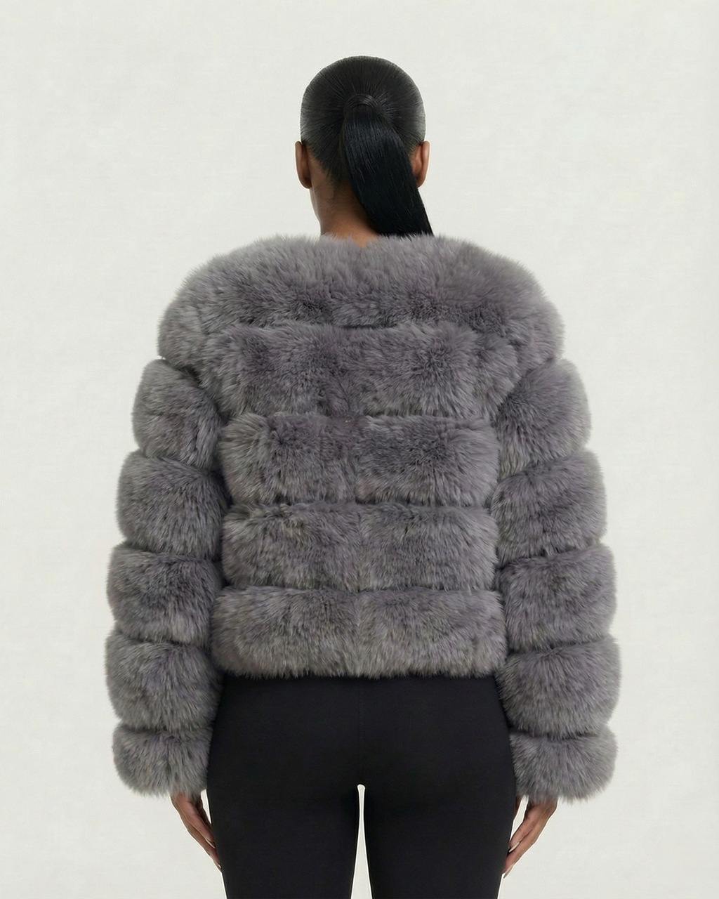 BEATRICE Faux Fur Bubble Jacket