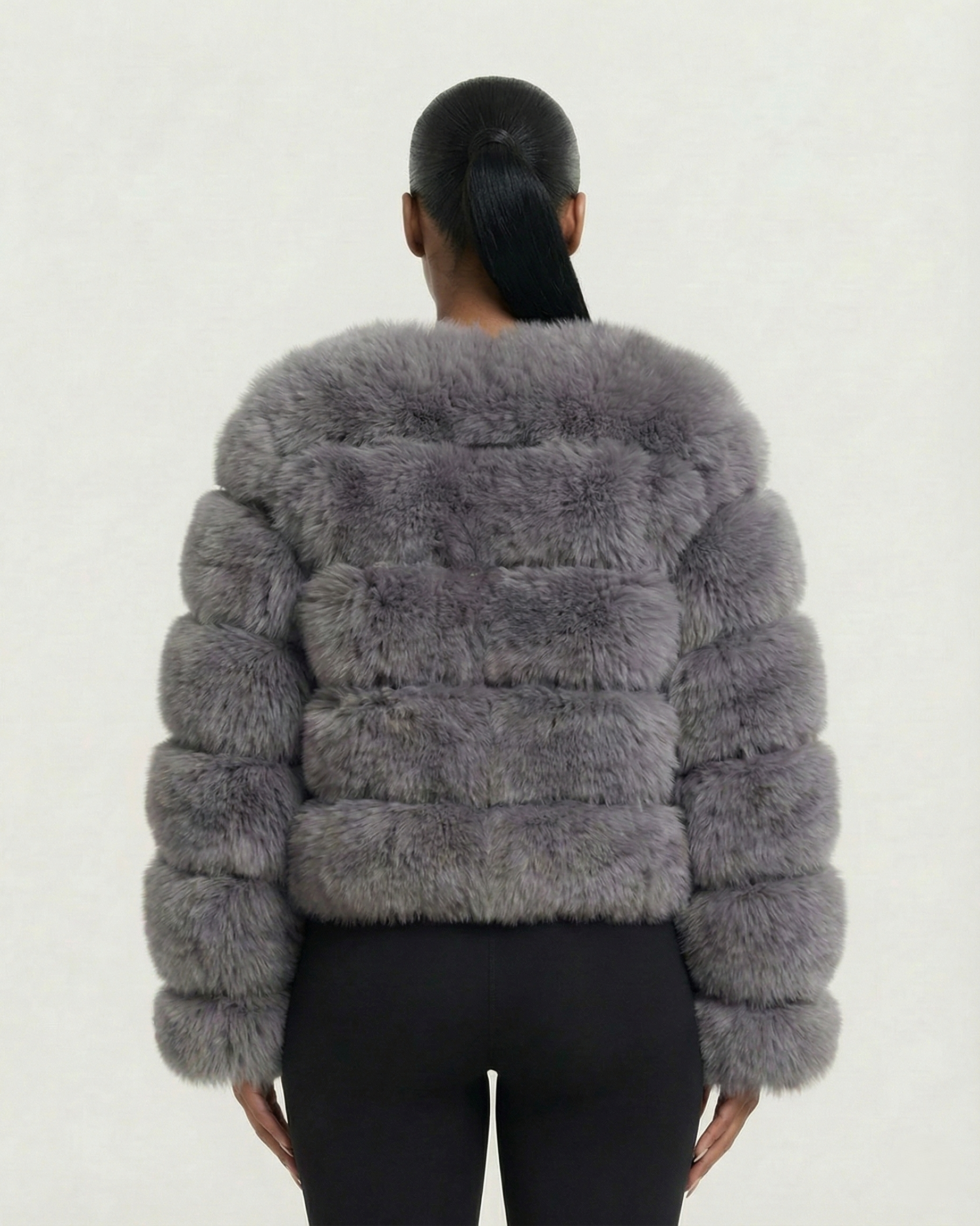 BEATRICE Faux Fur Bubble Jacket