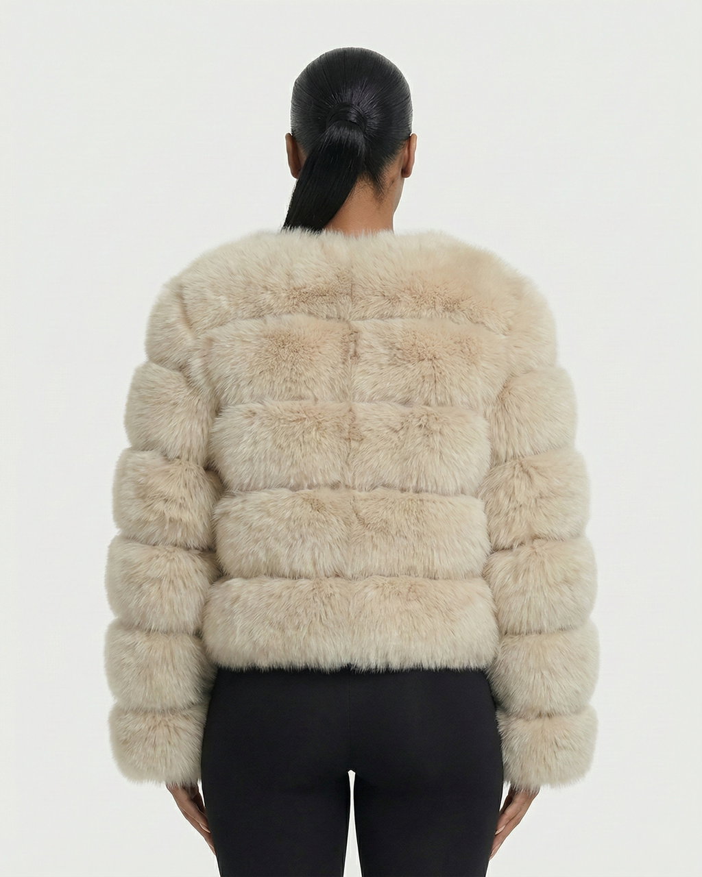 BEATRICE Faux Fur Bubble Jacket