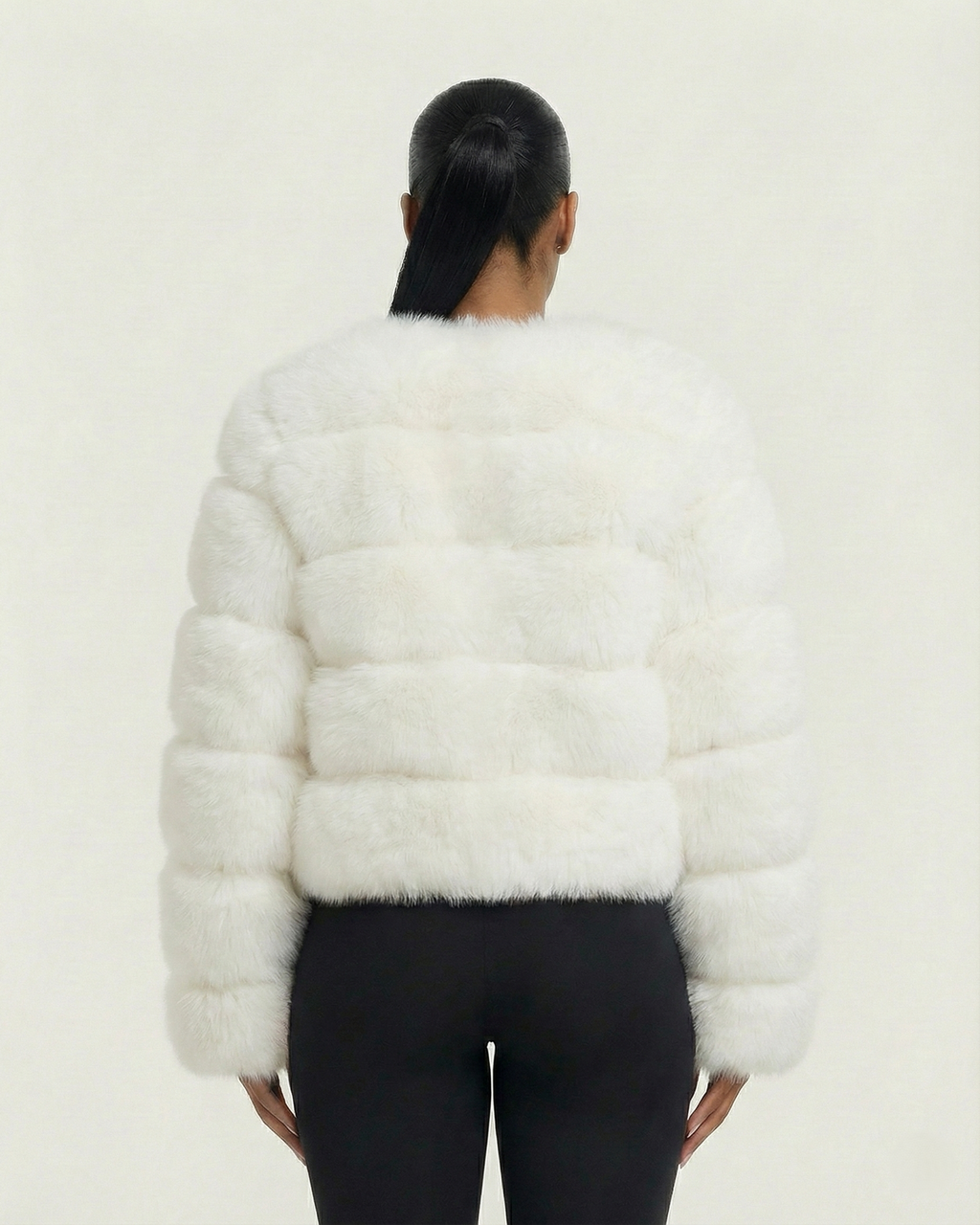 BEATRICE Faux Fur Bubble Jacket