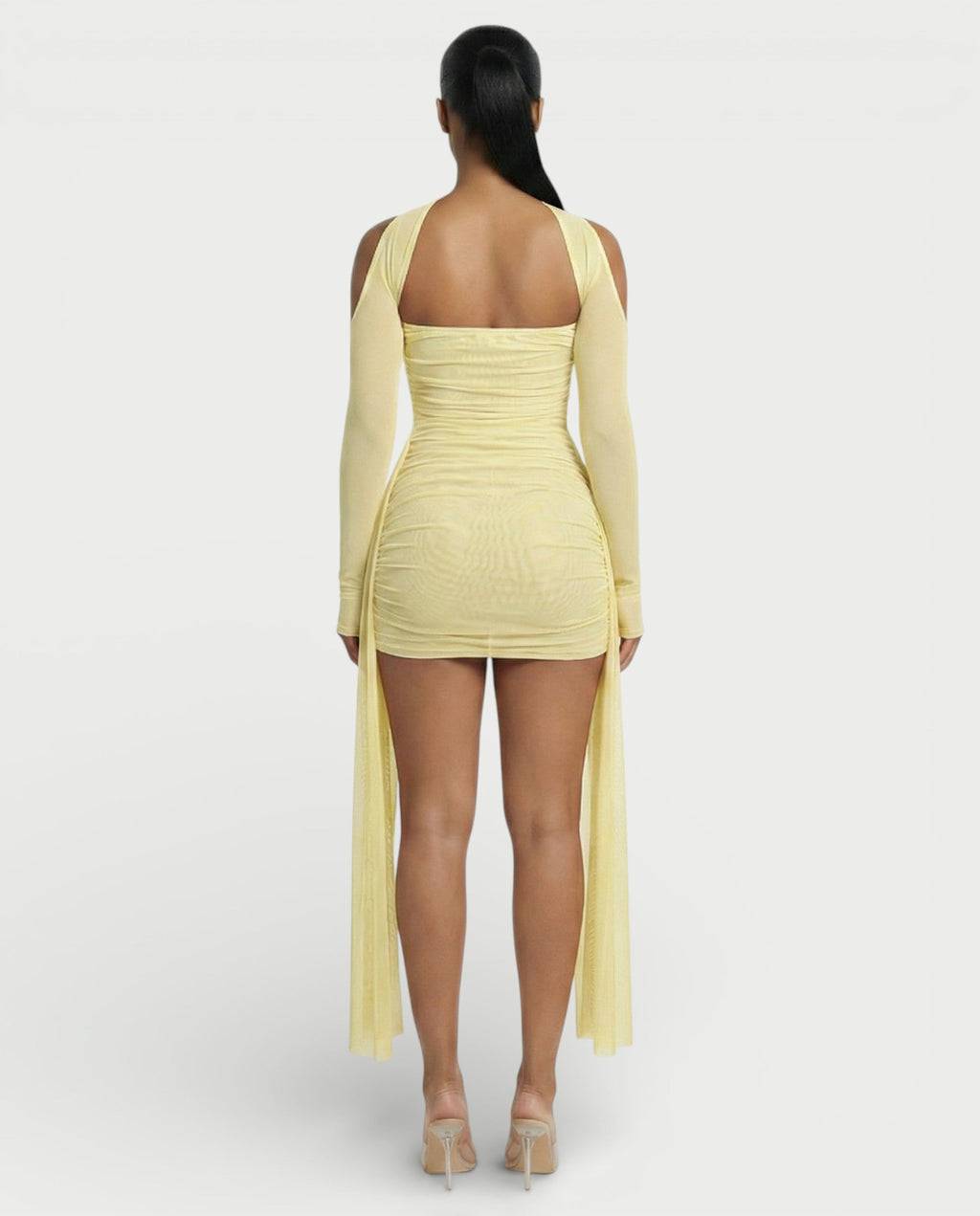 ANNE Strapless Mesh Mini Dress