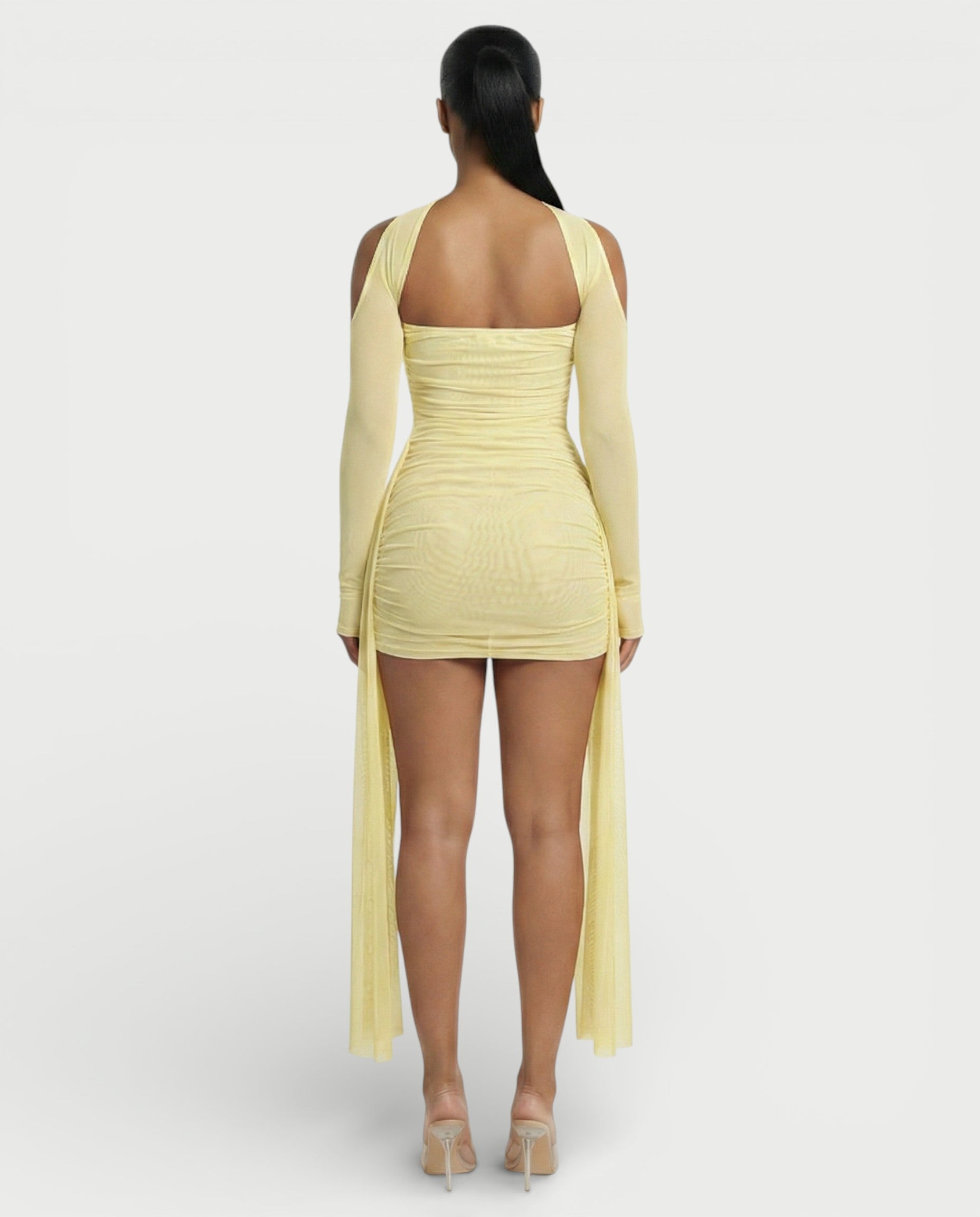 ANNE Strapless Mesh Mini Dress