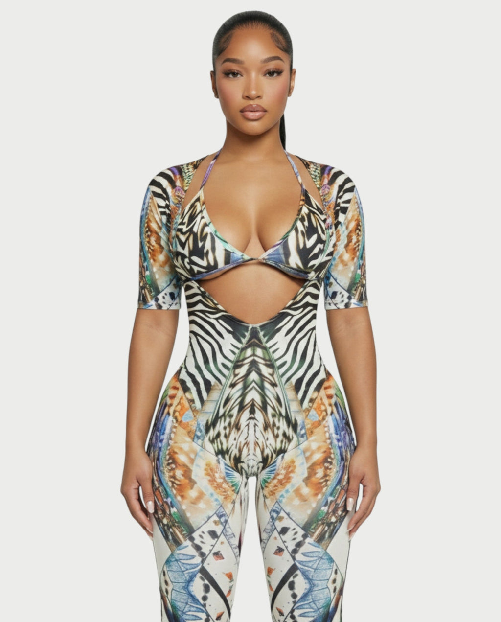 TAYA Two-piece Flared Jumpsuit