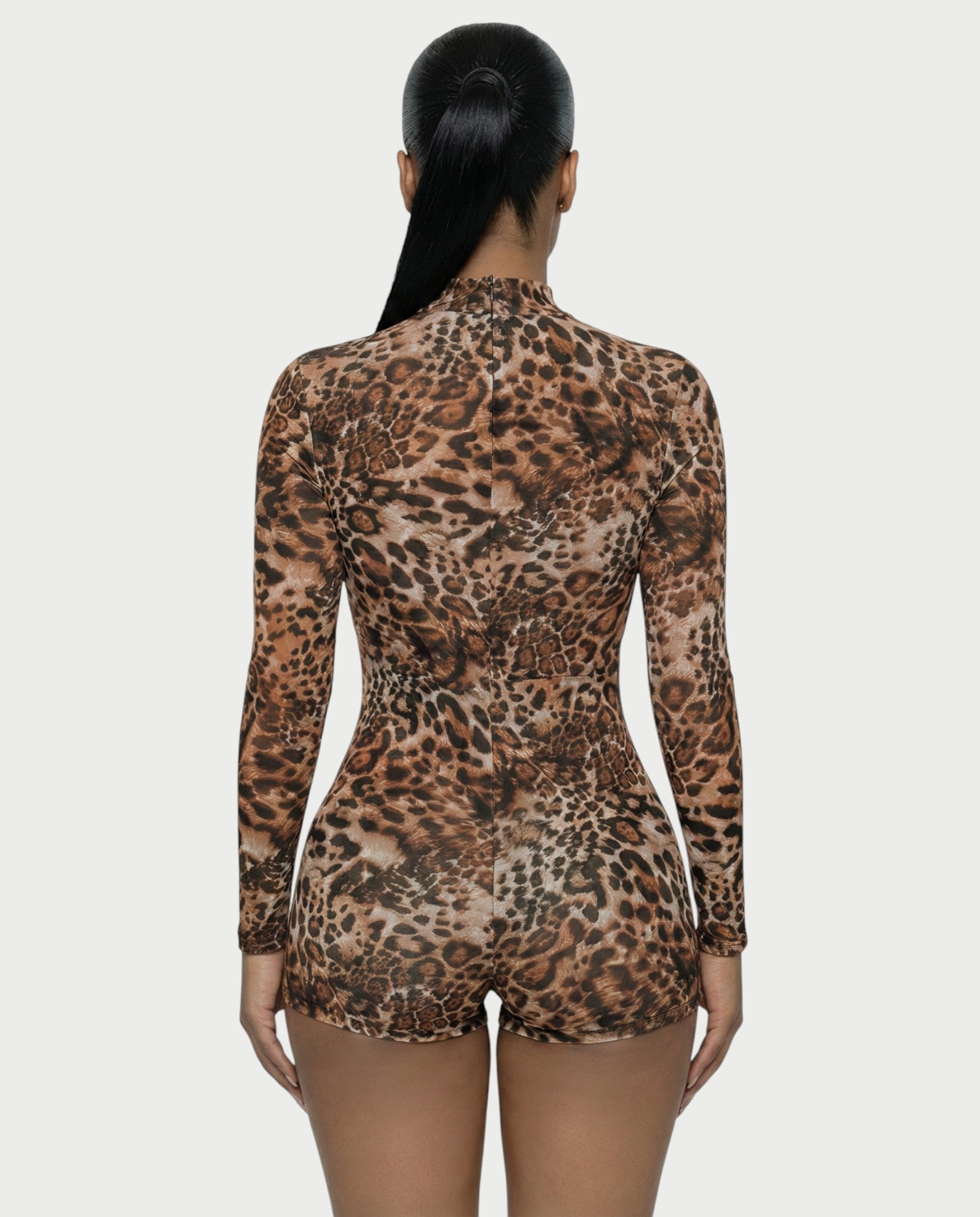 LEPA Cheetah Print Playsuit