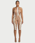 RHEA Snakeskin Pattern Jumpsuit