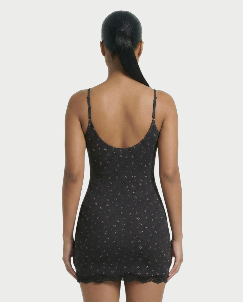 MEVAYA Lace-Trim Cami Bodycon Mini Dress