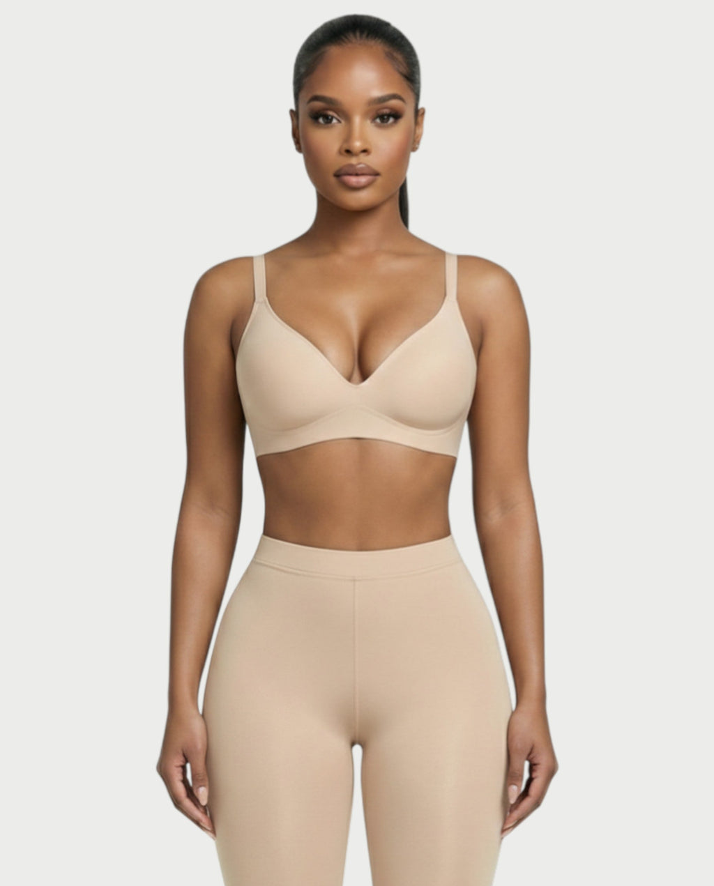 AKIANA Seamless Deep-V Jelly Bra