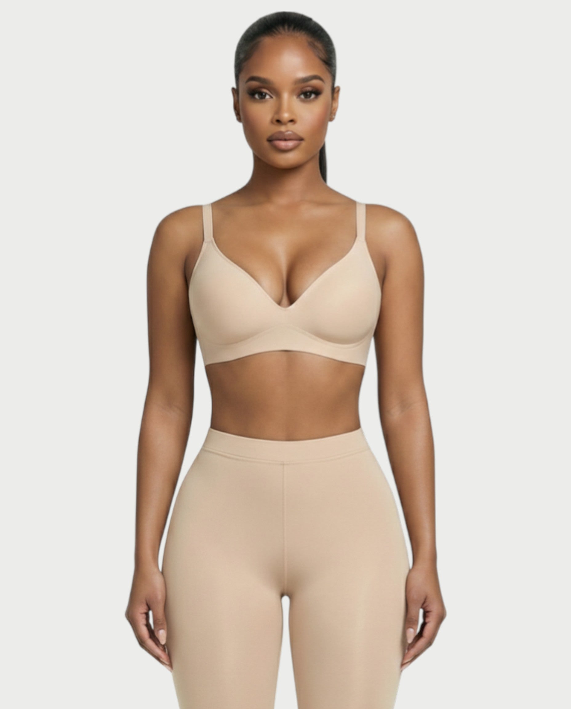 AKIANA Seamless Deep-V Jelly Bra