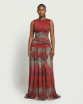 NAIRA Twisted Waist Maxi Dress