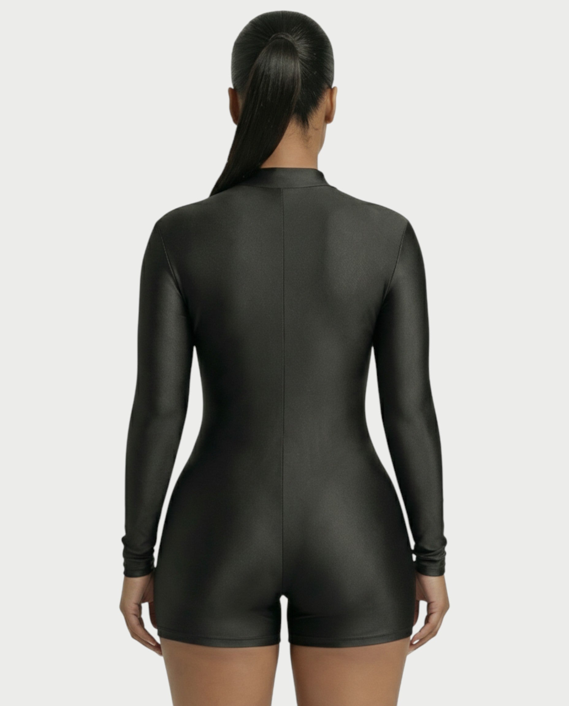 NADINE Turtleneck Long Sleeve Romper
