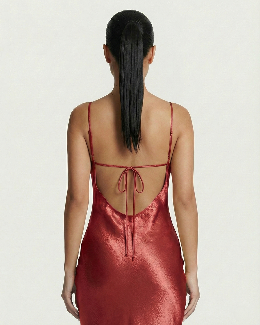 NILLA Cowl-Neck Backless Maxi Dress
