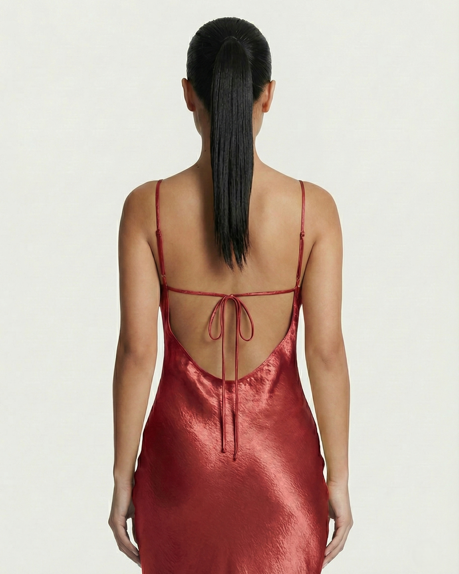NILLA Cowl-Neck Backless Maxi Dress