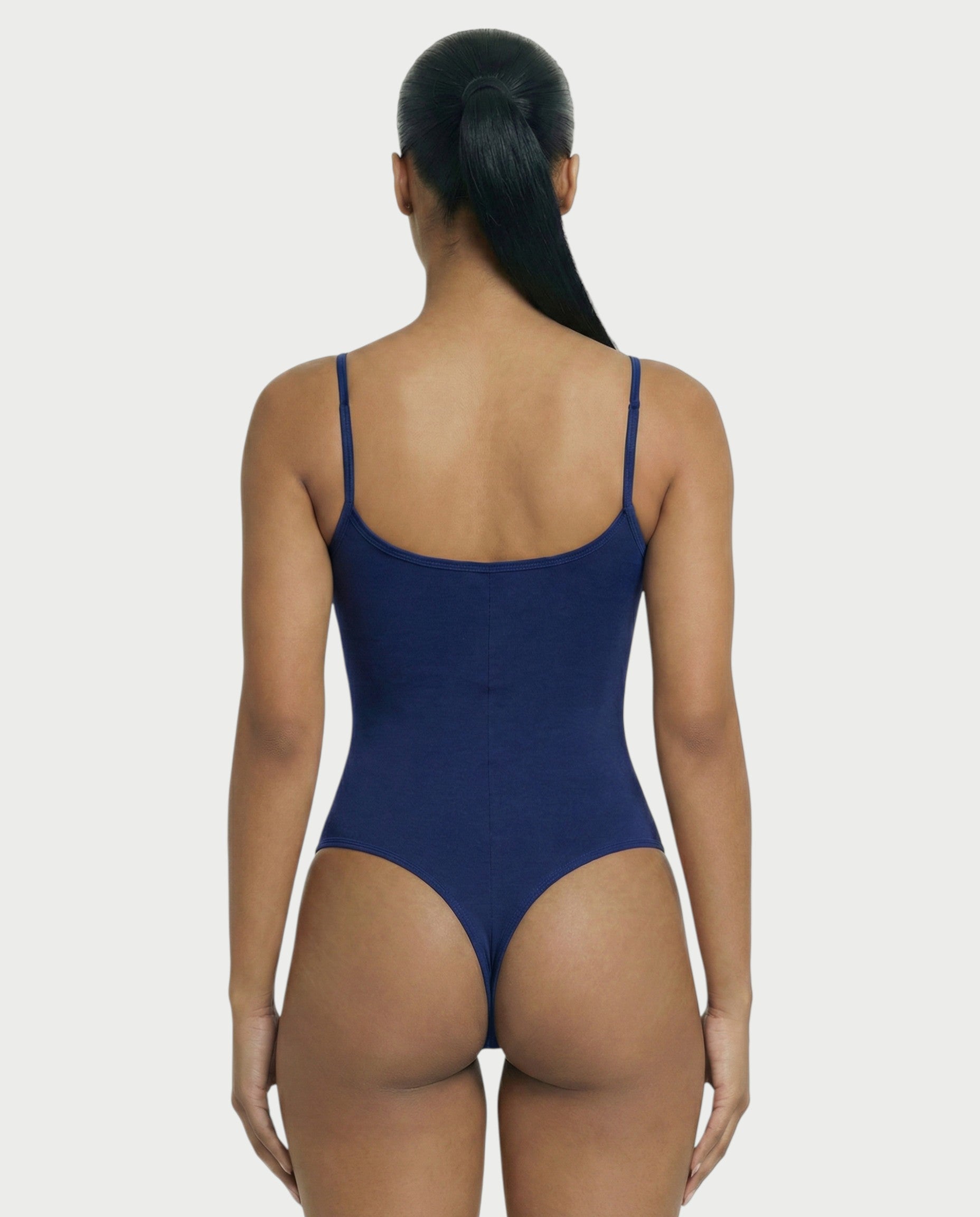 Scoop Neck Thong Bodysuit