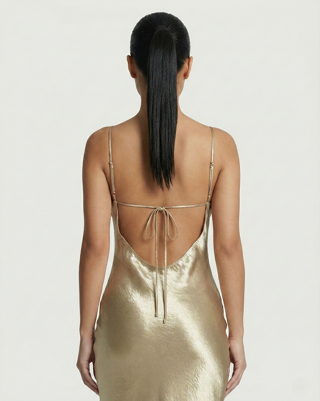 NILLA Cowl-Neck Backless Maxi Dress