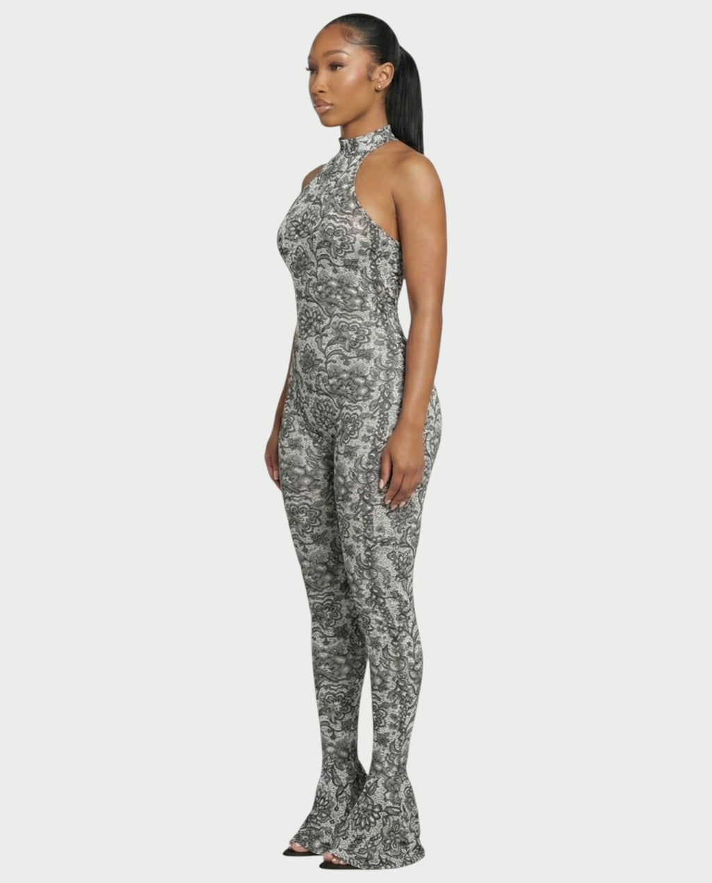 TALA Floral Backless Jumpsuit