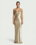 NILLA Cowl-Neck Backless Maxi Dress