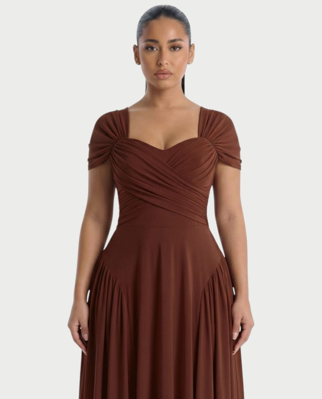 AVIRA Square Neck Maxi dress