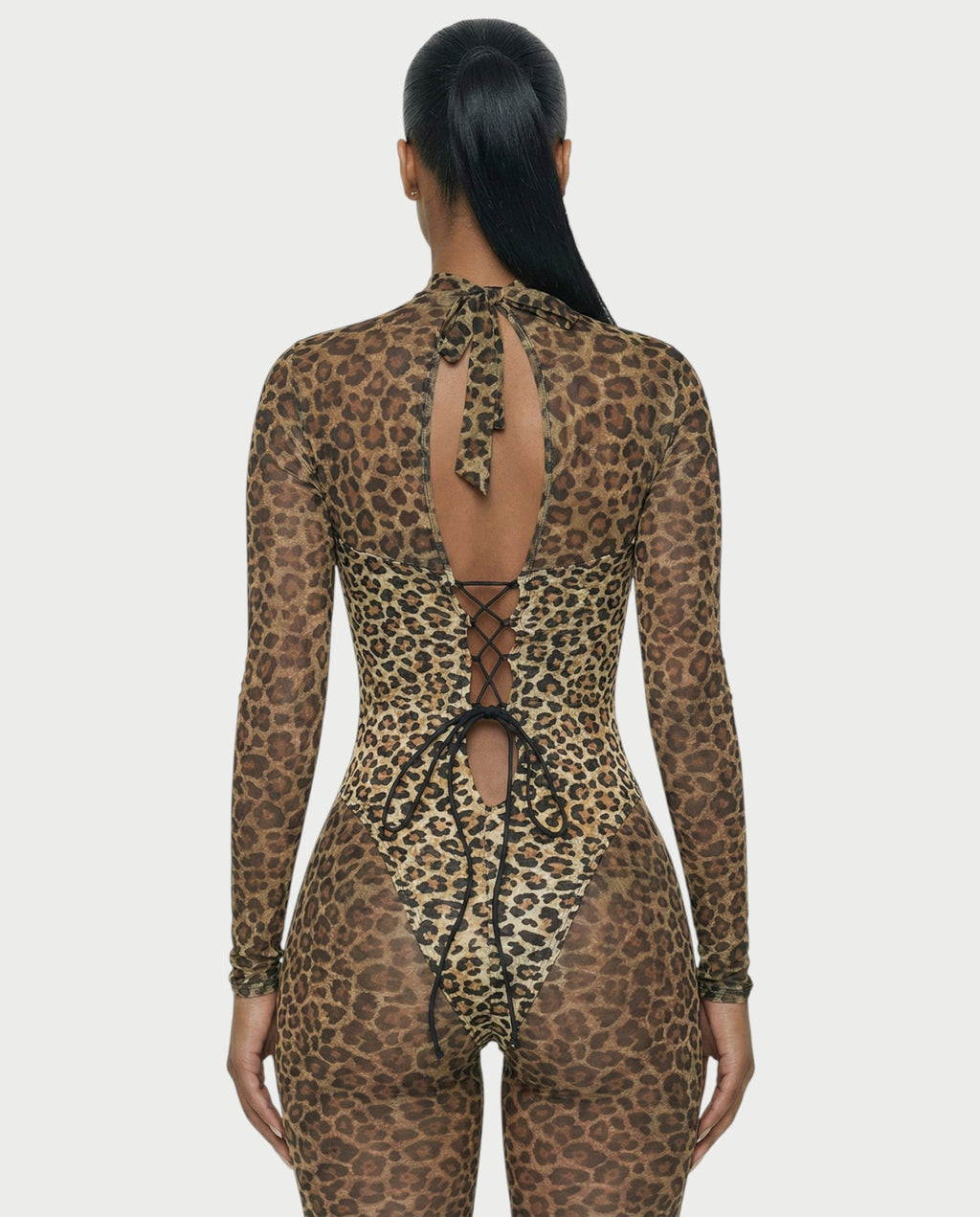 KIZZY Corset Style Leopard Jumpsuit