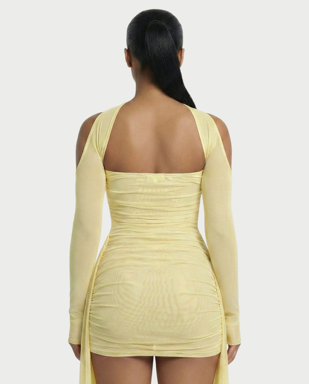 ANNE Strapless Mesh Mini Dress