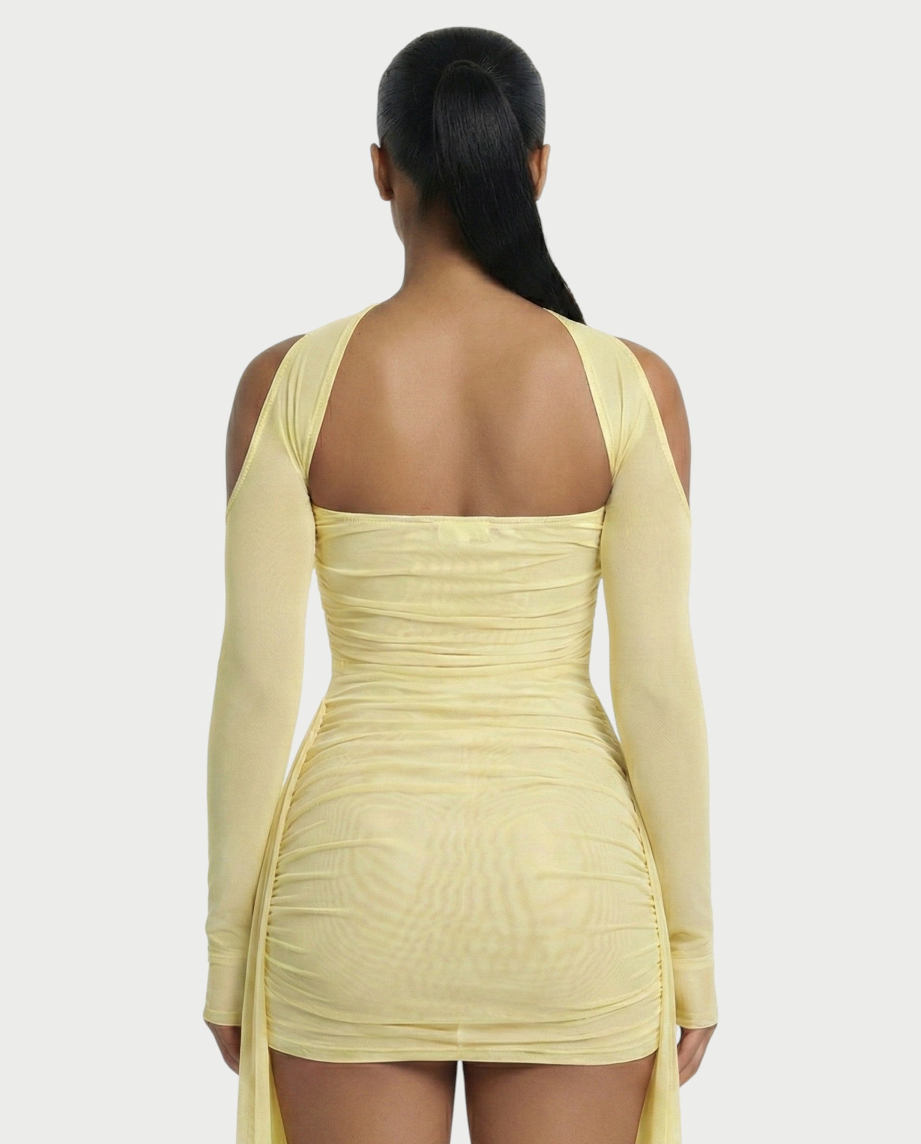 ANNE Strapless Mesh Mini Dress