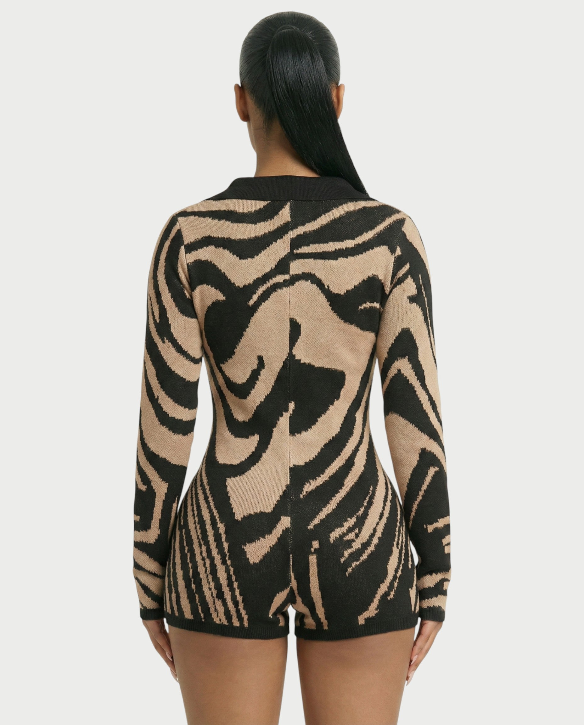 ALAIA Knitted Sweater Playsuit