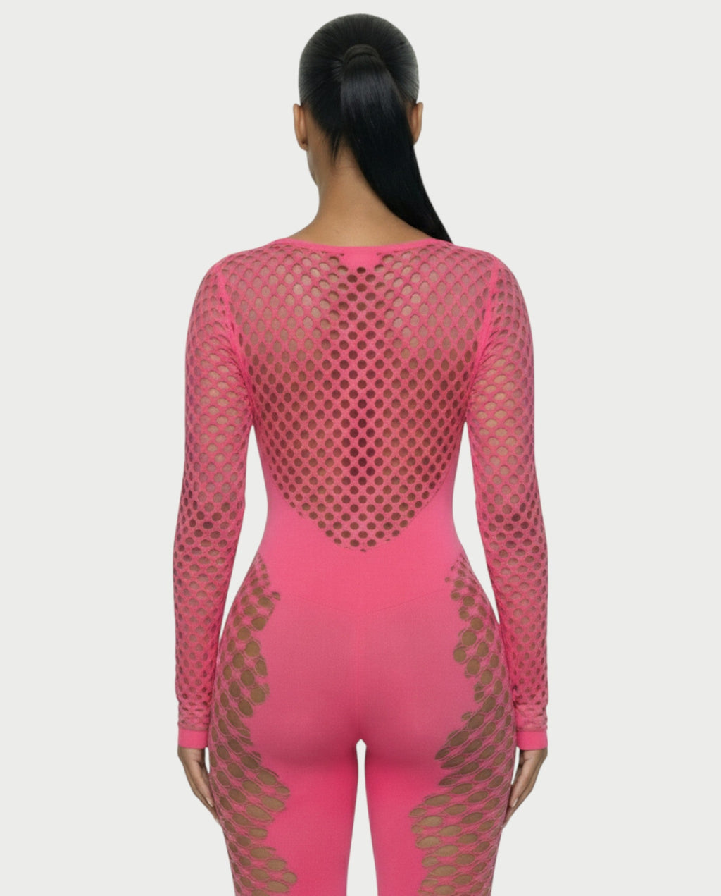 TAVORA Mesh Detail Jumpsuit
