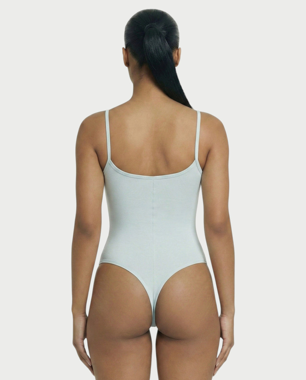 Scoop Neck Thong Bodysuit