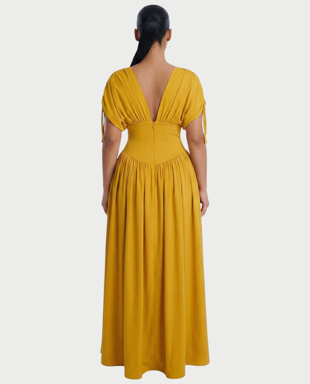 RELAYA Waist Cinching Maxi Dress