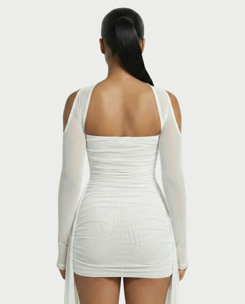 ANNE Strapless Mesh Mini Dress