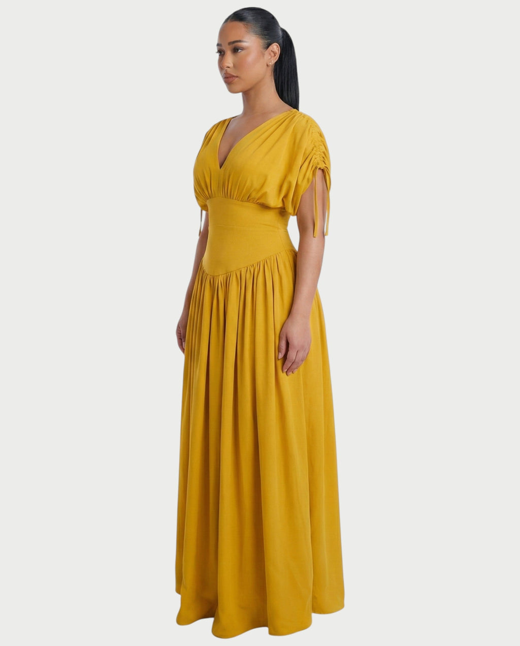 RELAYA Waist Cinching Maxi Dress