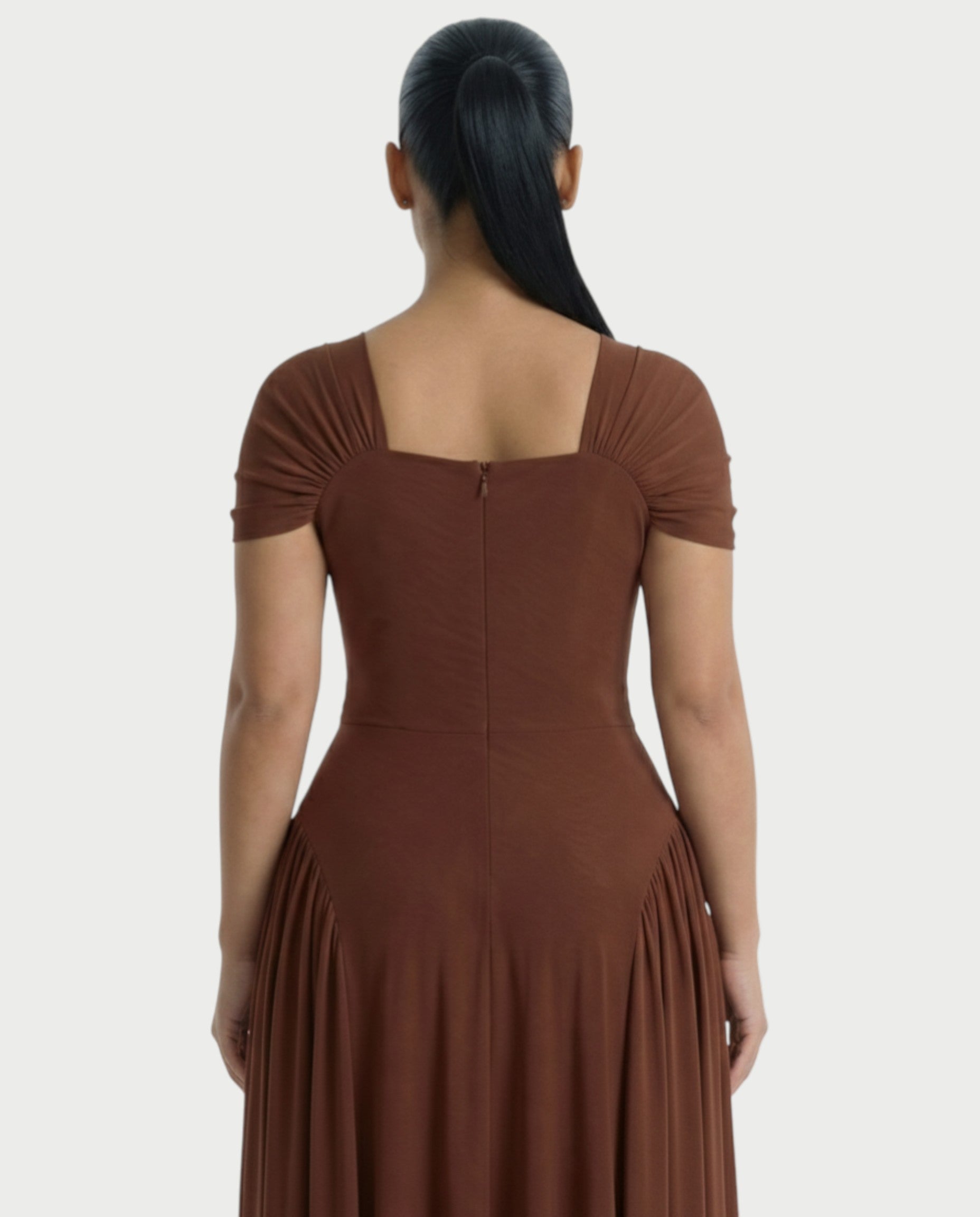AVIRA Square Neck Maxi dress