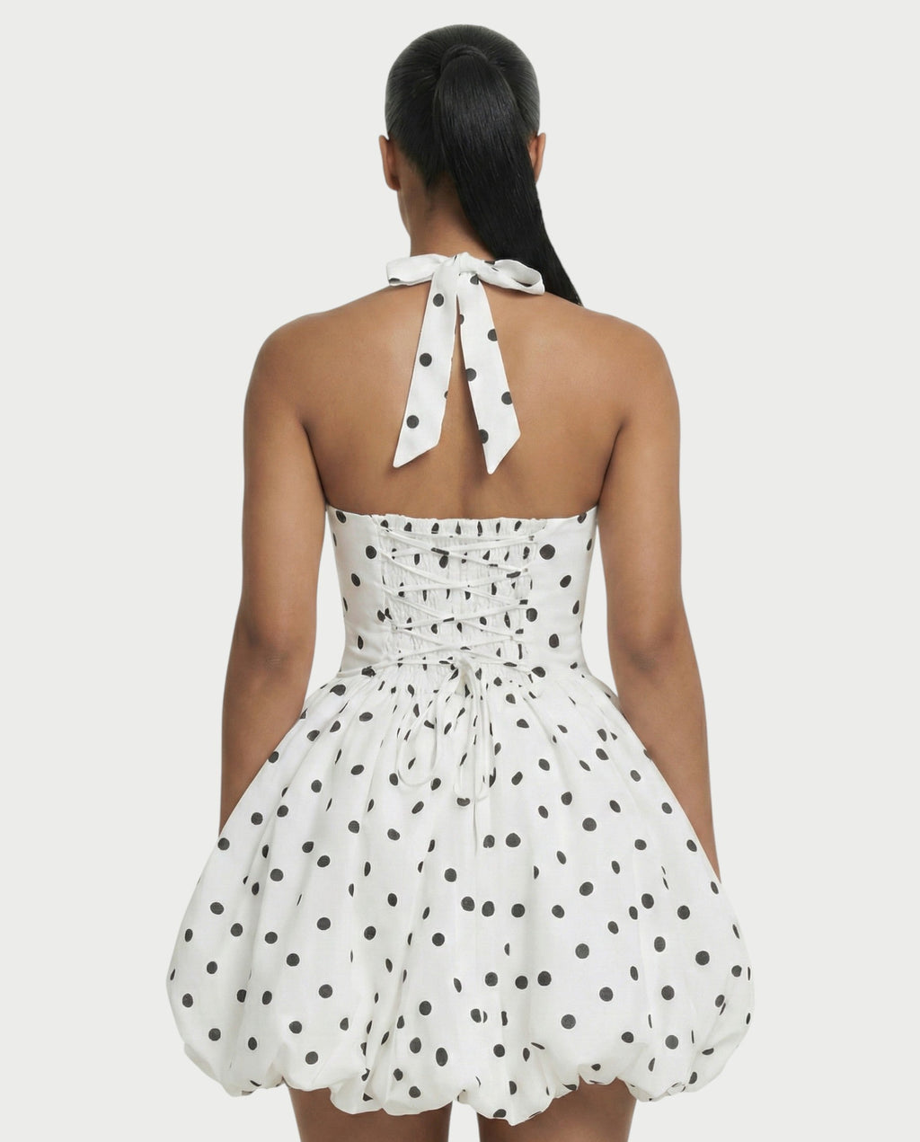 PHILIPPA Polka Dot Bubble Skirt Mini Dress