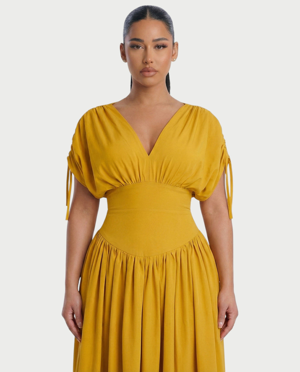 RELAYA Waist Cinching Maxi Dress