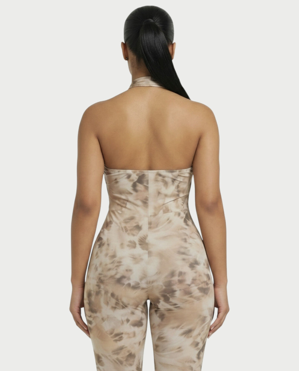 GIANA Crisscross Halter Jumpsuit