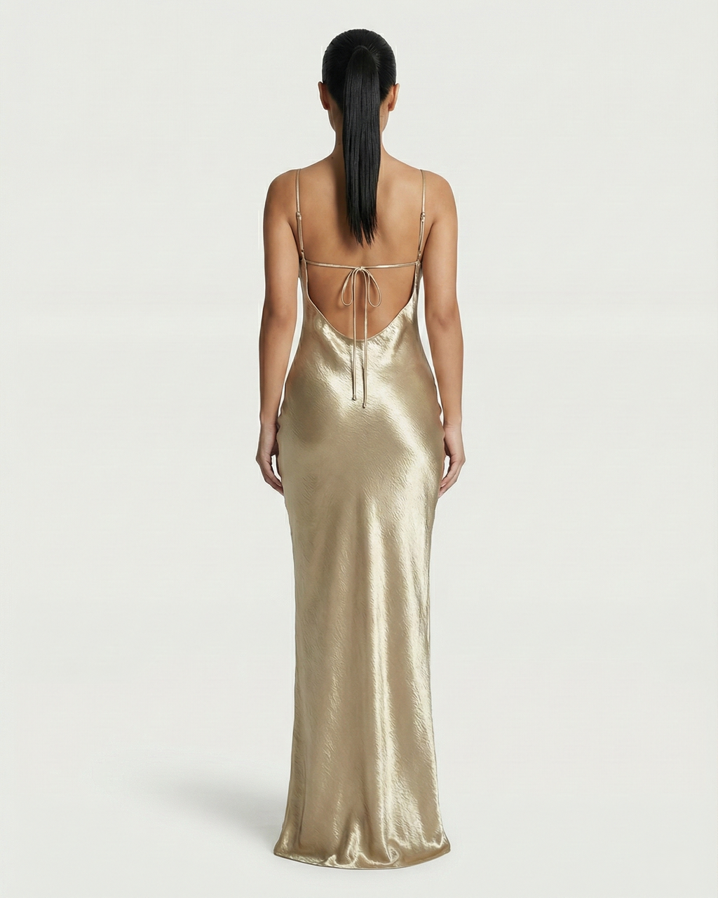 NILLA Cowl-Neck Backless Maxi Dress