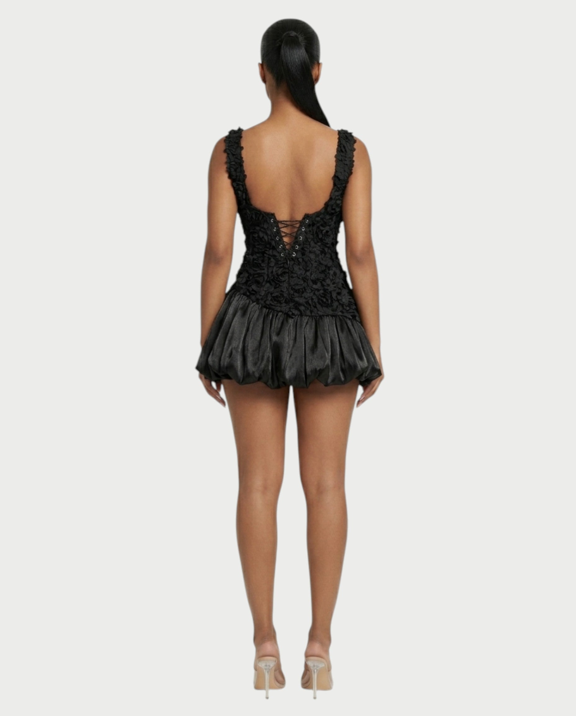 ZARAE Floral Ruffled Mini Dress